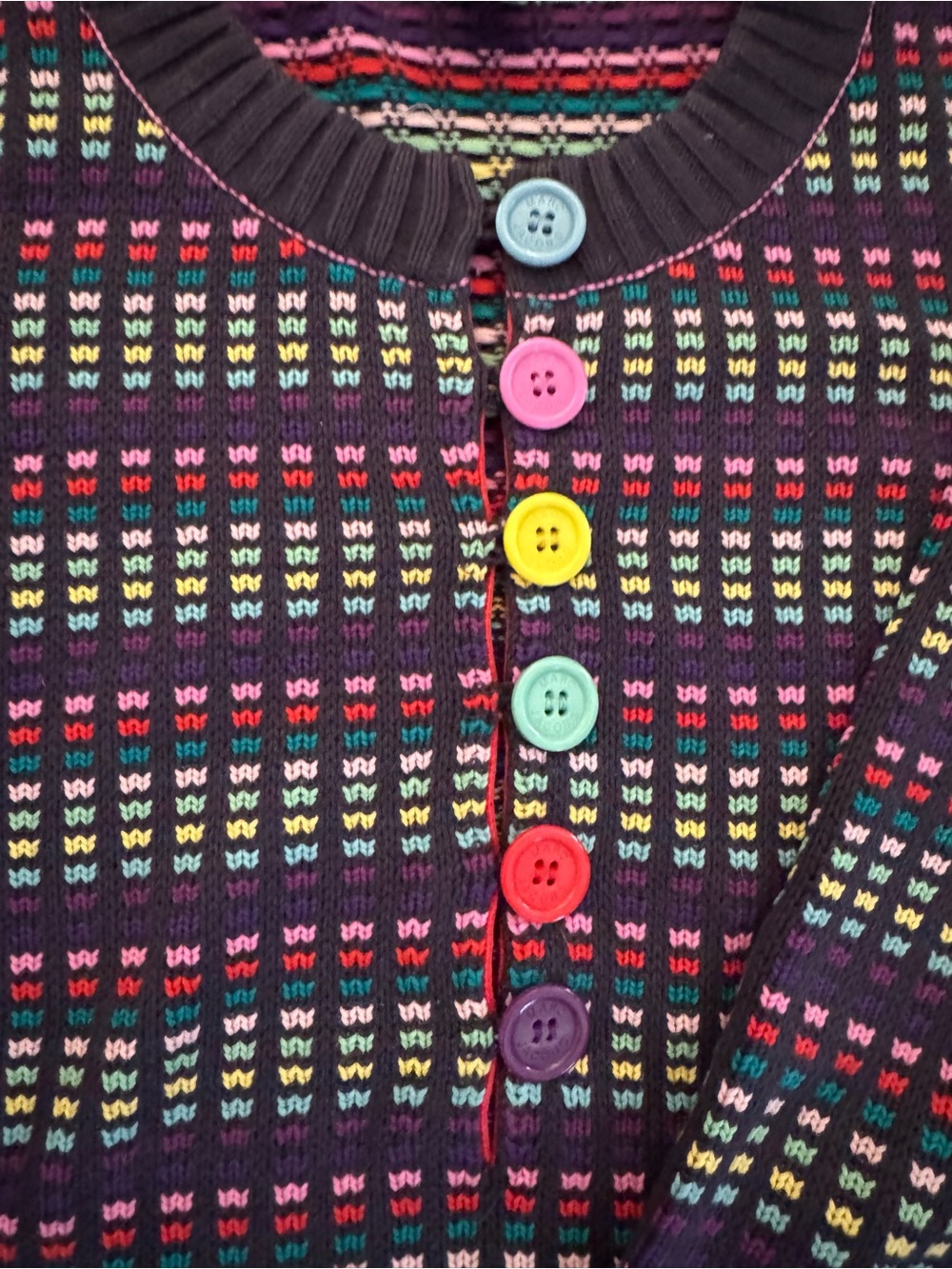Vintage Y2K Marc Jacobs Rainbow Knit Sweater